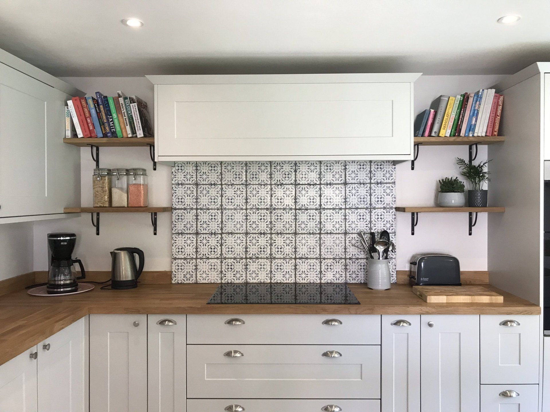 Contemporary, light grey shaker kitchen for the Wilson family,Hamstead Norreys in 2019
