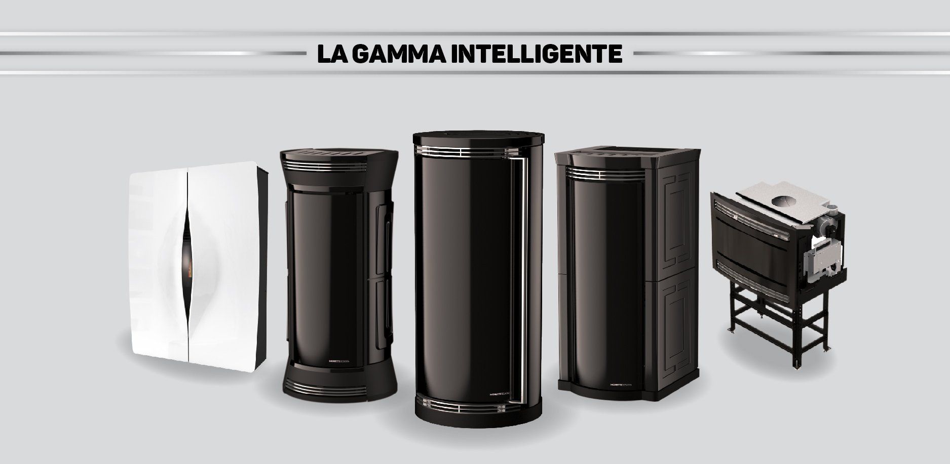 Diversi modelli di stufe a pellet