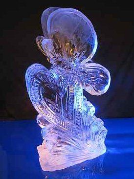 heart shape ice