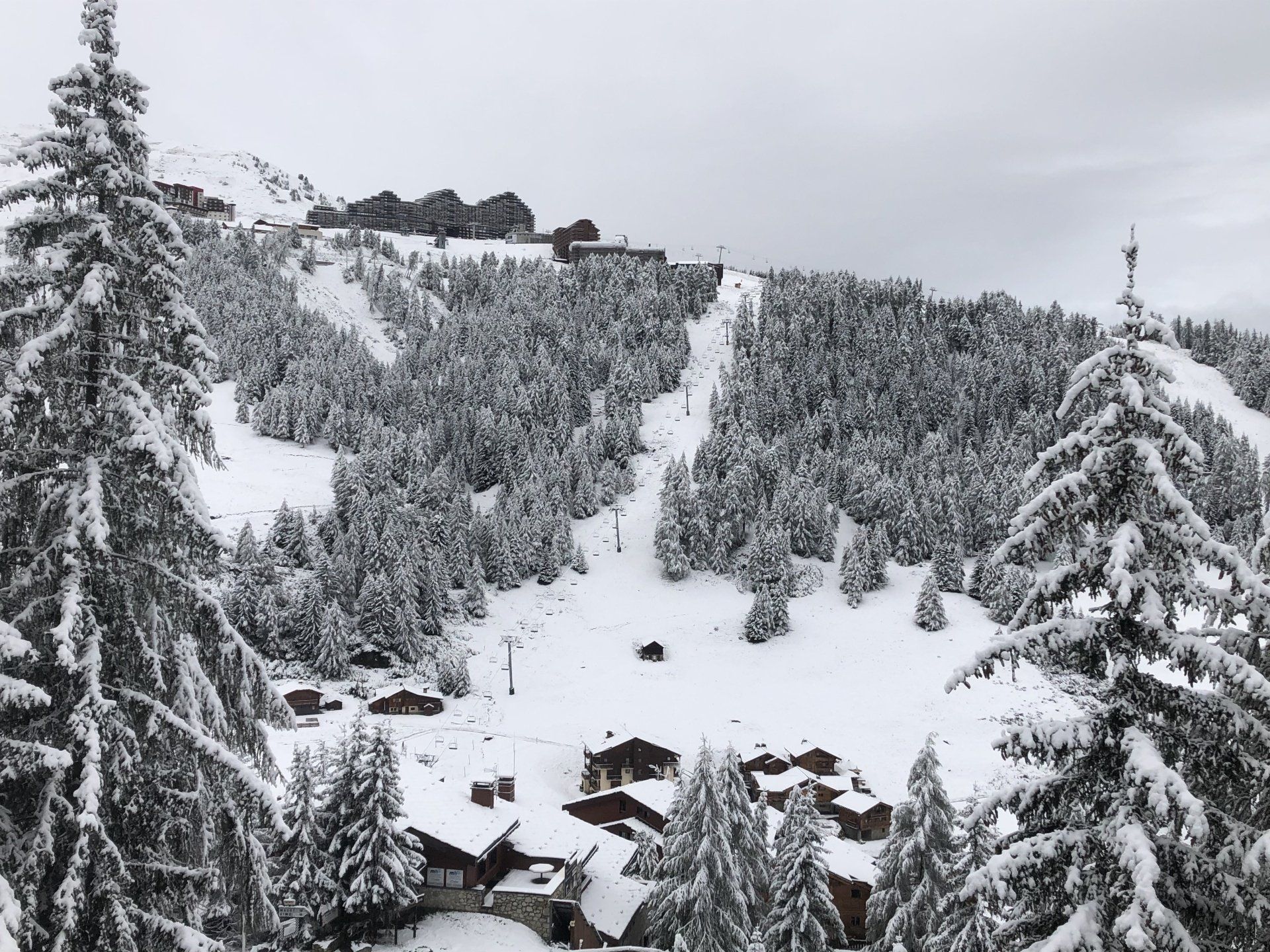 La Plagne 1800 - Views from Chalet Marmotte