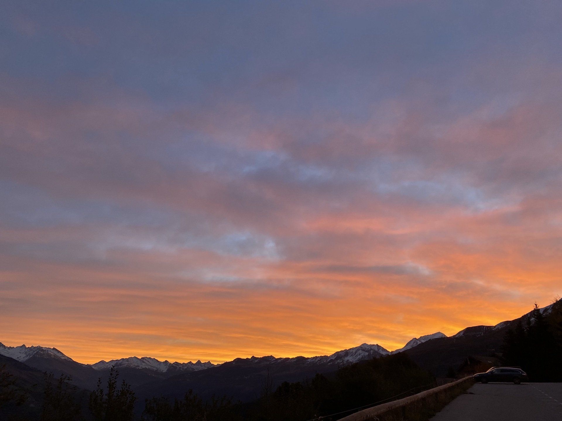 La Plagne -Sunset