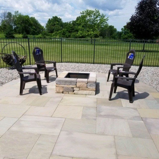 outdoor fireplace