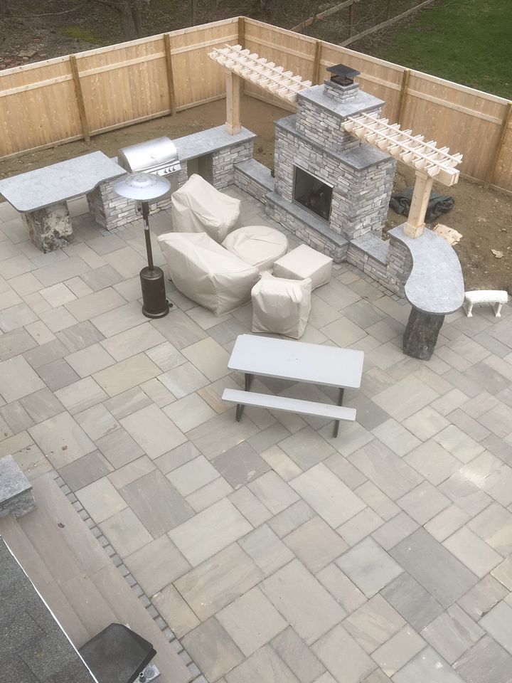 waterfall hardscape