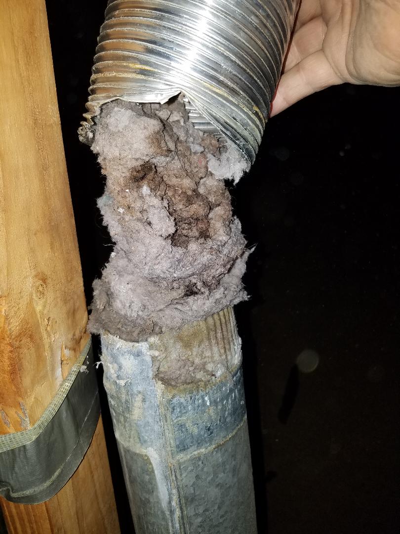 clogged dryer vent