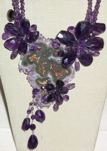 Jewelry Gifts — Violet Flower Necklace in Santa Barbara, CA