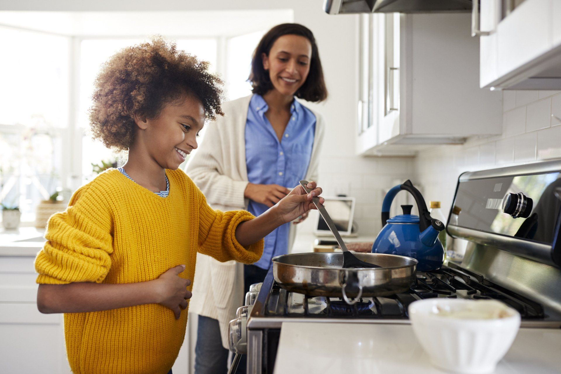 Mother & Daughter Cooking
