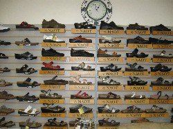 shoes on deisplay