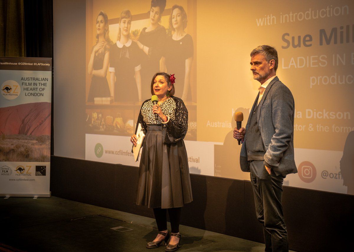Festival Director Laila Dickson with James Mullighan