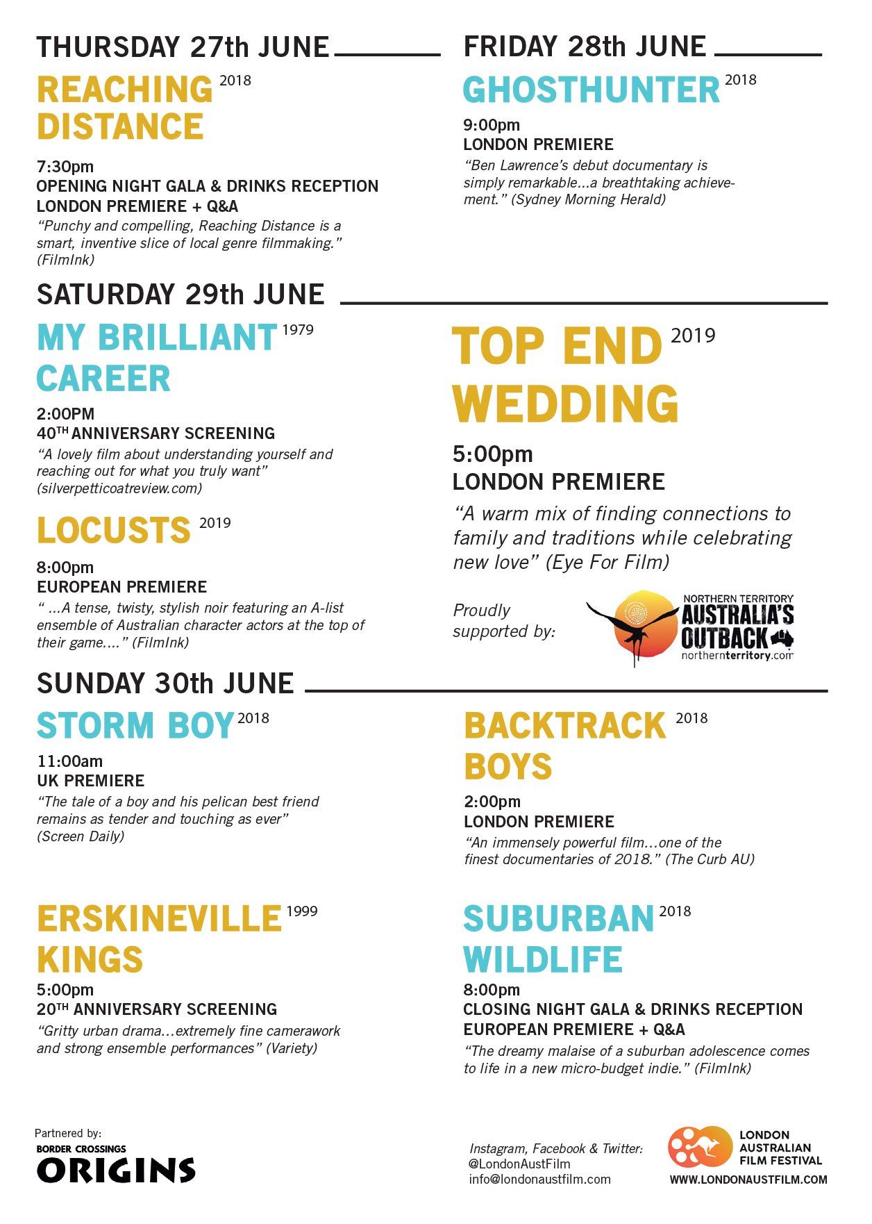 Top End Wedding Flyer
