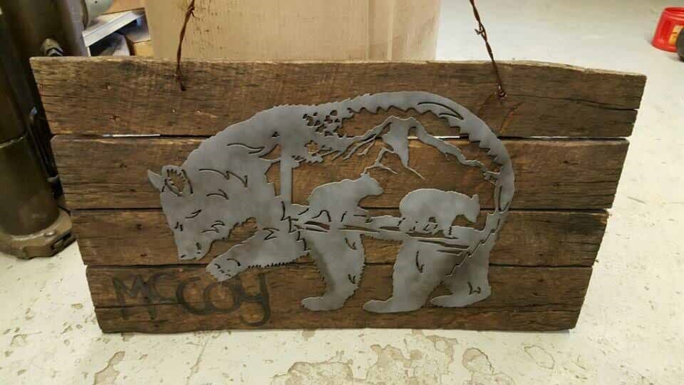 Wood board — Metal work in Powell, WY