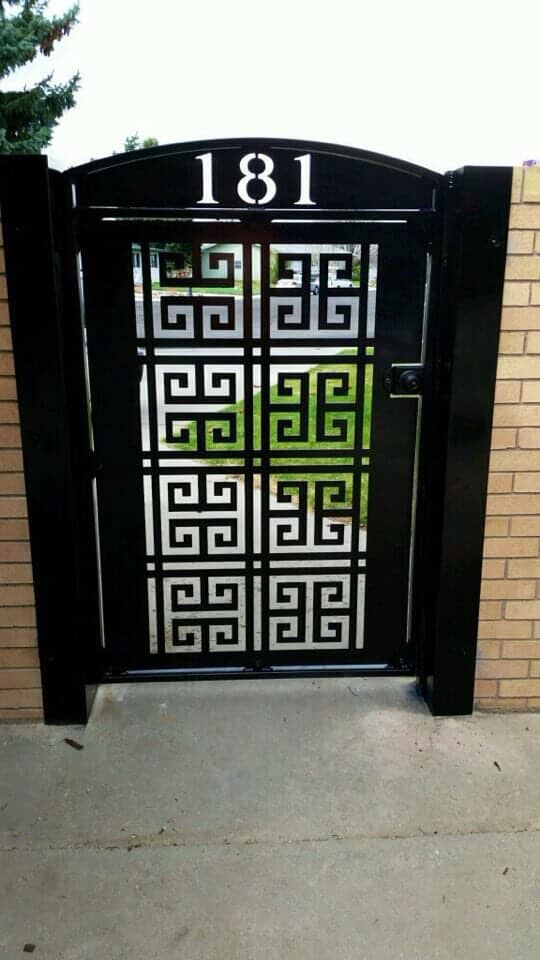 Steel gate — Metal work in Powell, WY