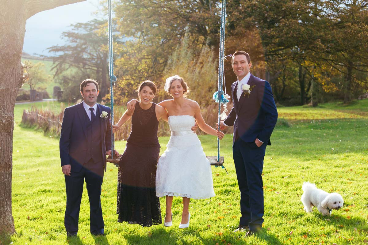 wedding group photos at Dunowen House rosscarbery