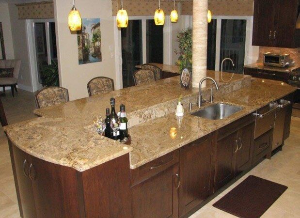 Juparana Arnandis Split Level — Marble Counter Tops in Egg Harbor Township, NJ