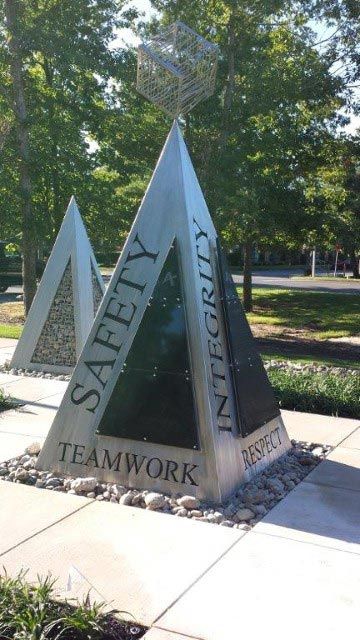 Sheet Metal and Granite Sculpture — Marble Counter Tops in Egg Harbor Township, NJ