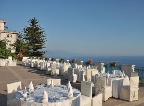 Wedding buffet on the terrace