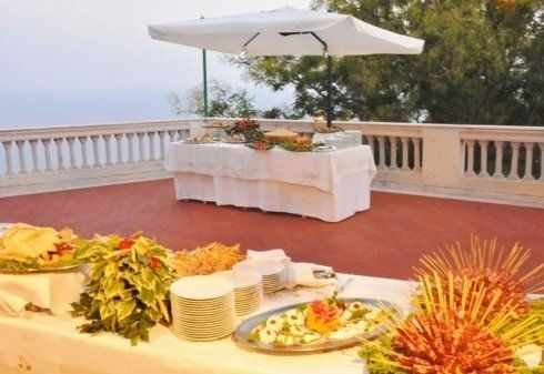 Wedding receptions on the terrace