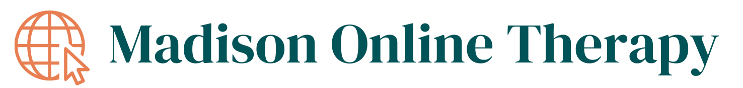 A logo for madison online therapy