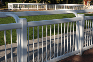 White Vinyl Fence — Fencing in Caledonia, WI White Vinyl Fence — Fencing in Caledonia, WI