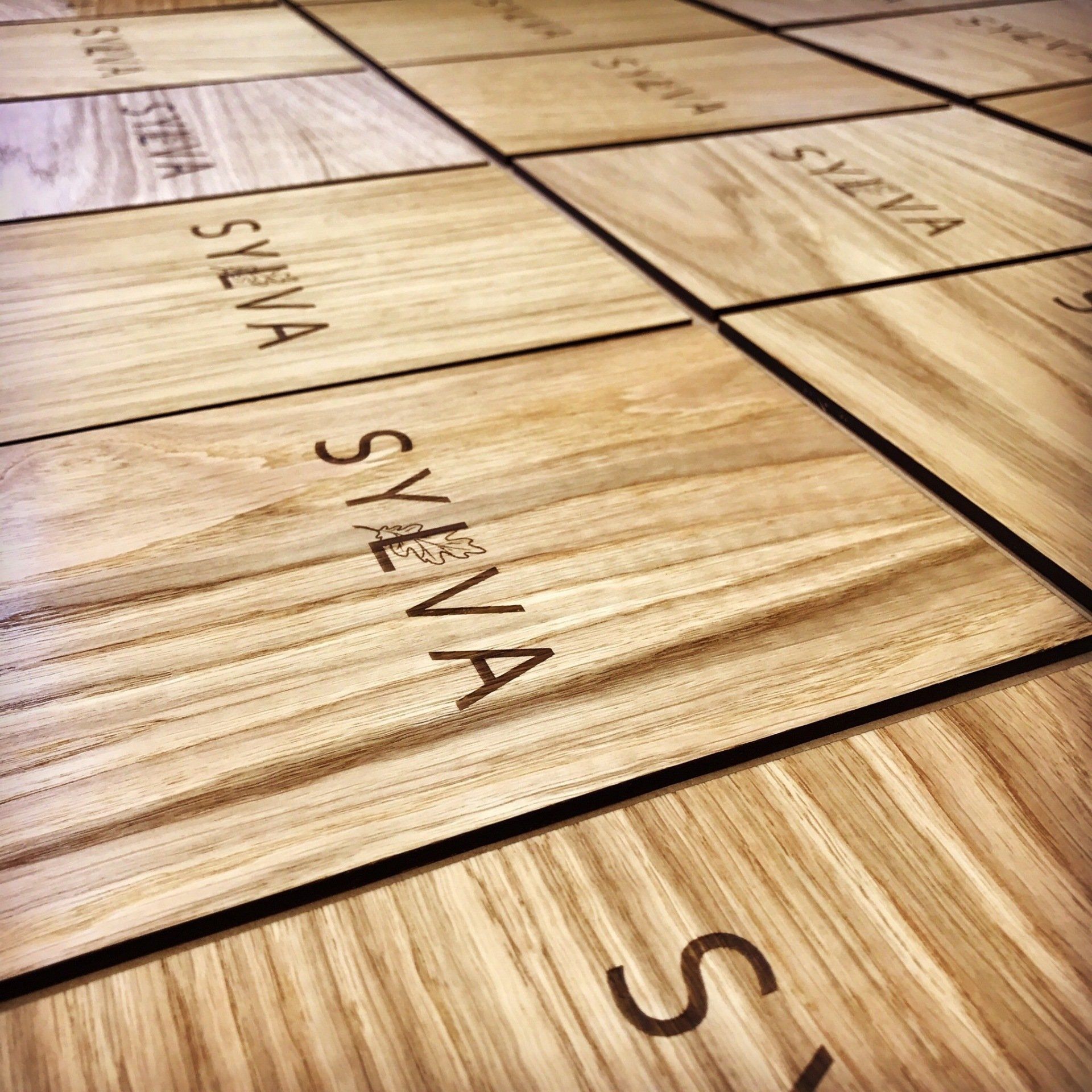Laser Engraved Wooden Cafe Menus