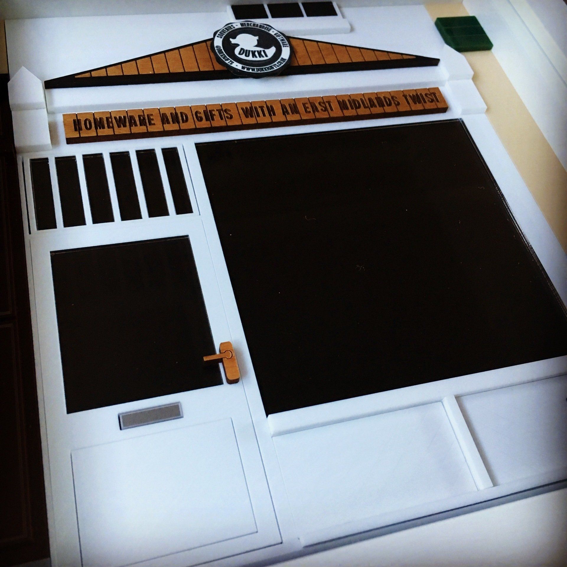Laser Cut Acrylic Shop Front Model