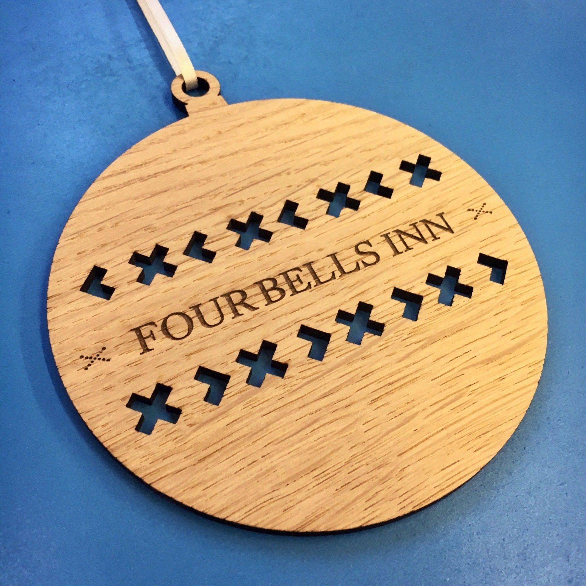 Laser Engraved and Cut Pub Decorations