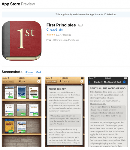Making disciples booklets for iOS and Android