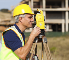 Land Surveyor Using Theodolite Land Surveyor Using Theodolite