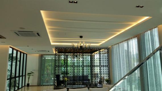 Top Beauty Plasterglass Ceiling - Living Hall Design