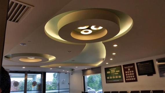Top Beauty Plasterglass Ceiling - Living Hall Design