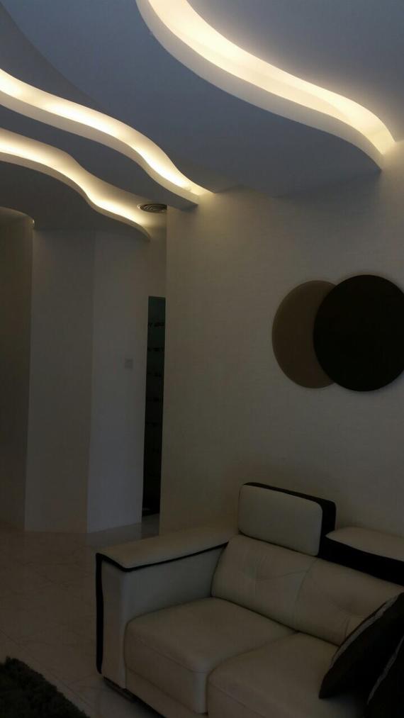 Top Beauty Plasterglass Ceiling - Living Hall Design