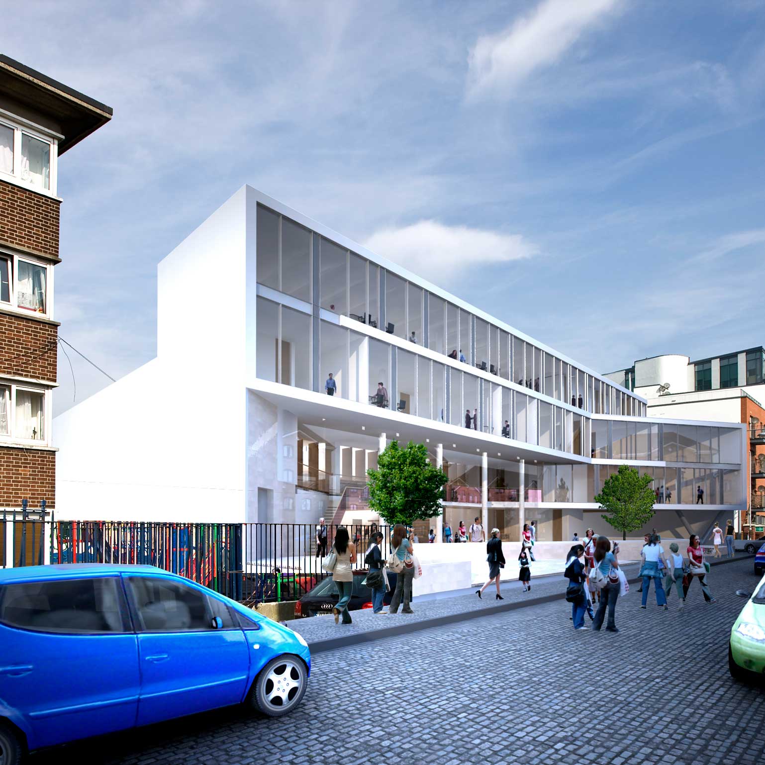Ringsend Community Centre project located in Dublin, part of commercial development by 'Dublin Design Studio'