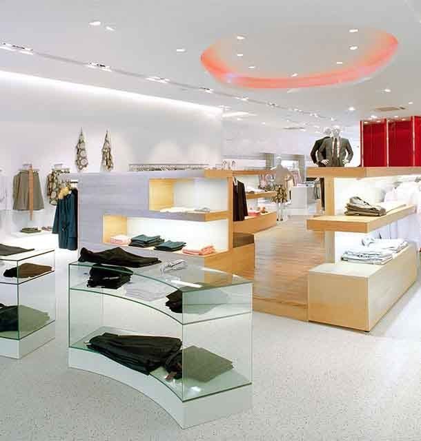 Interior view of Reiss fashion store, Dublin
