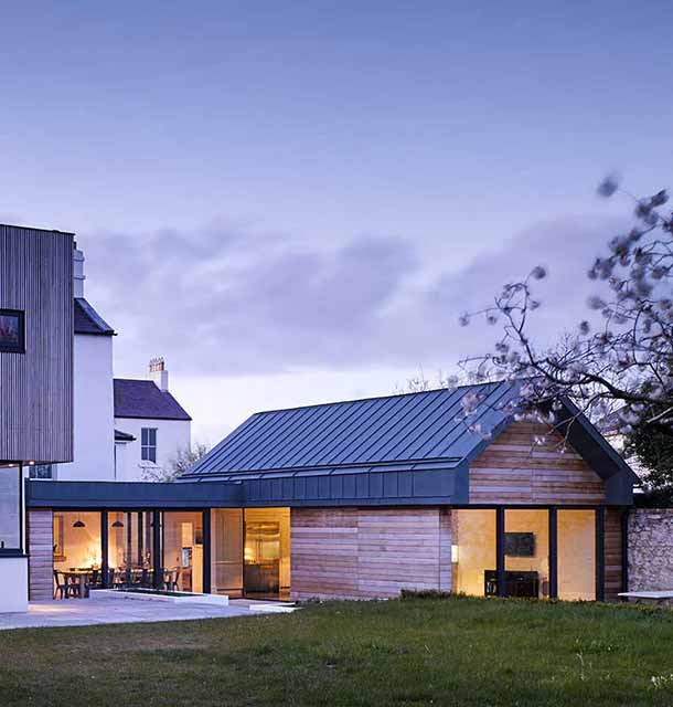 Contemporary house extension and restoration to a listen Georgian house in Dún Laoghaire, Dublin