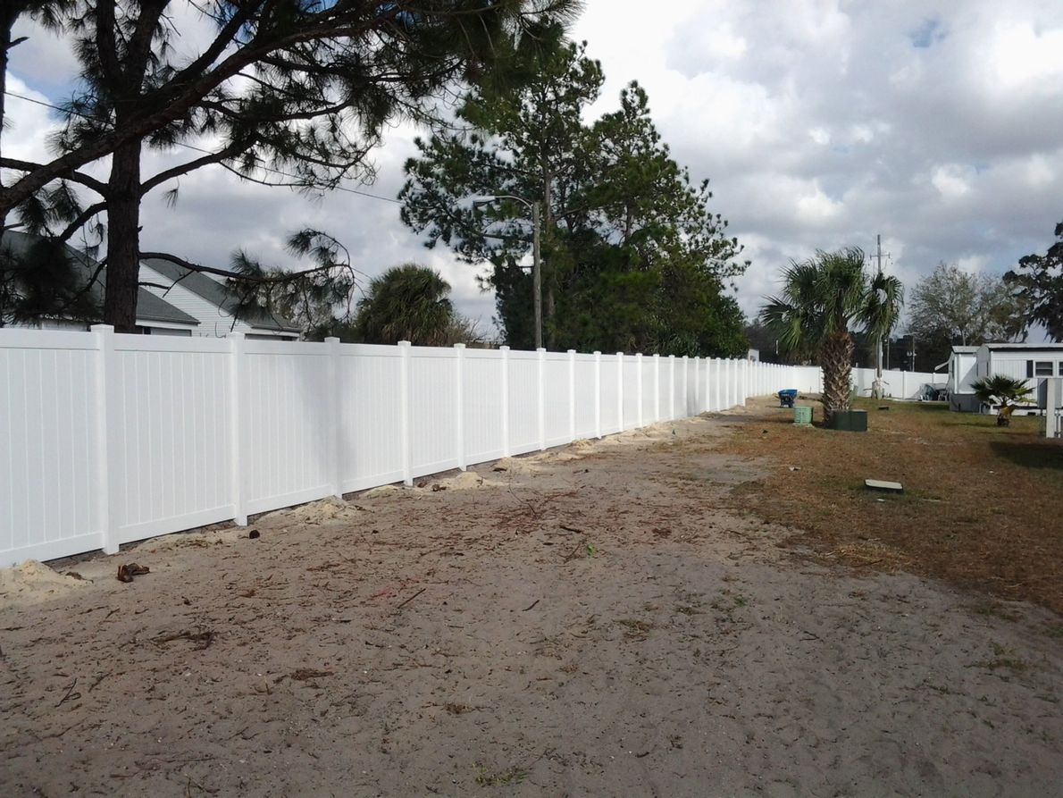 white fence -  Fencing Services in New Port Richey, Florida