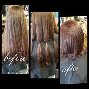 Women's haircut before and after - Haircuts in Webster, TX