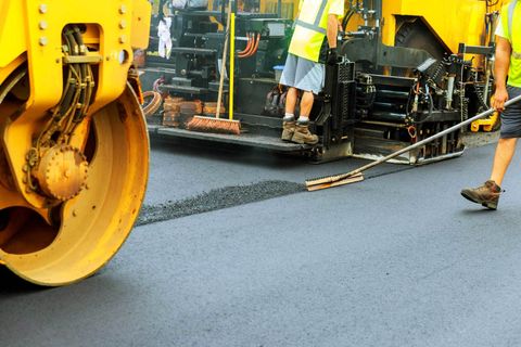 Asphalt Paving — Gaston, SC — Huggins Paving & Sealcoating - ABC Sealcoating & Striping Asphalt Paving — Gaston, SC — Huggins Paving & Sealcoating - ABC Sealcoating & Striping
