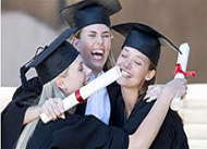 happy young graduates