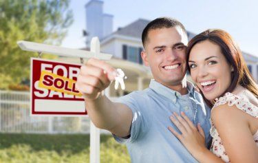 young couple bought the house