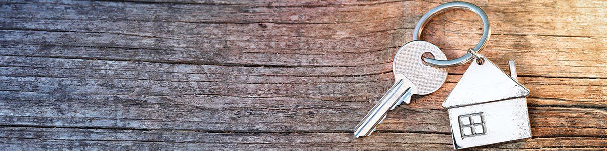 keys on wood table