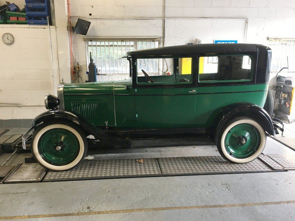 Green classic cars