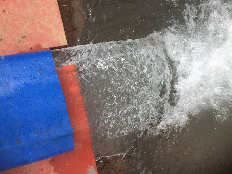 Water Flow From Water Bore — Water Bore Construction & Drilling in Dubbo, NSW