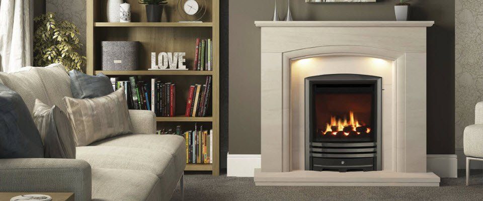 Limestone Elissa Fireplace