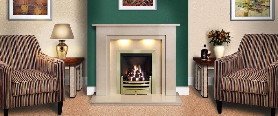 Marble Rushmore fireplace