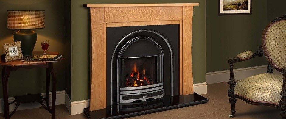 Wood fireplace surround Belfast natural oak