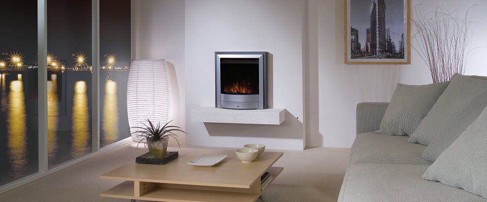 X1S silver with coals electric fire