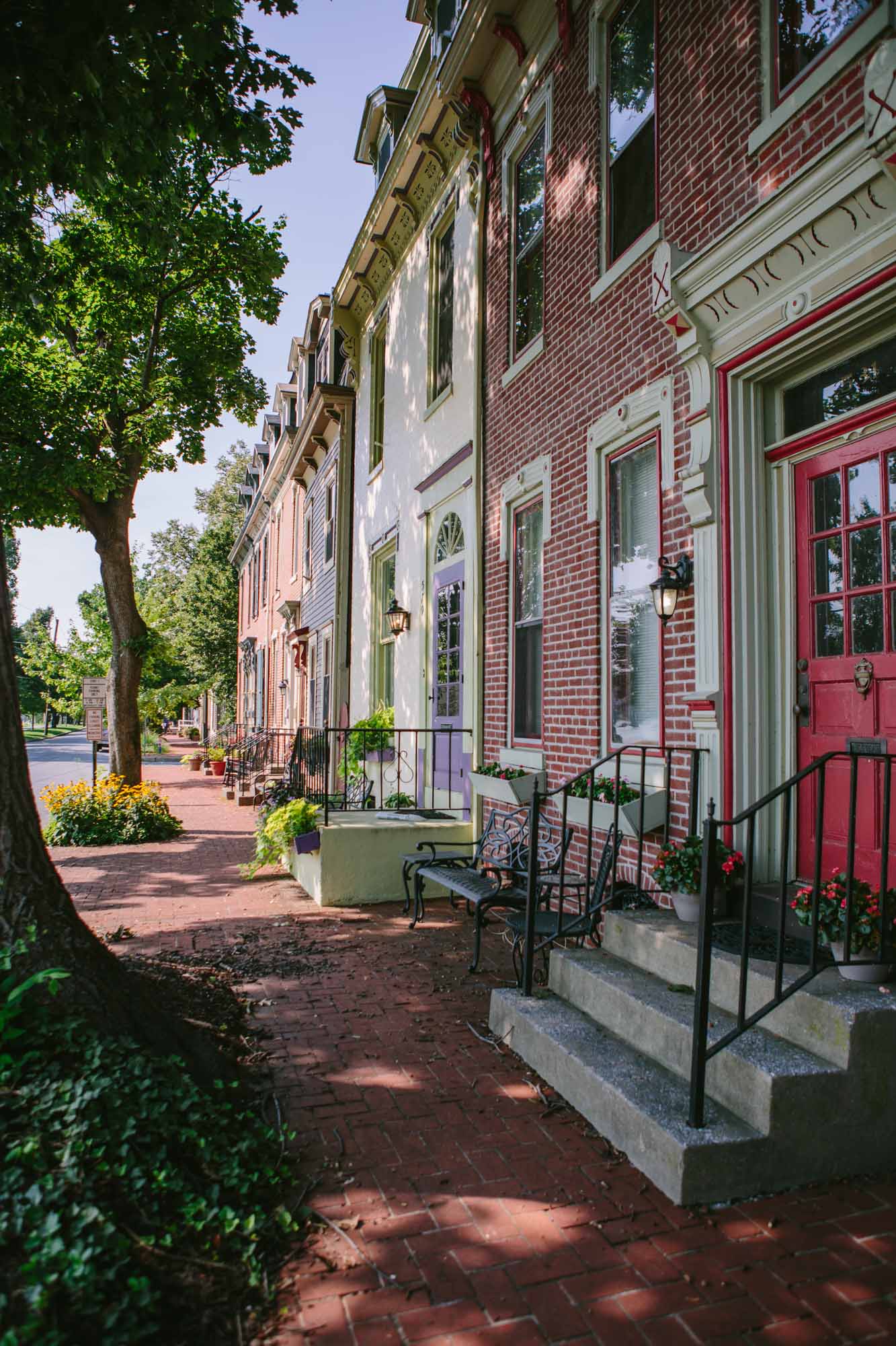Exterior of buildings in Harrisburg, PA