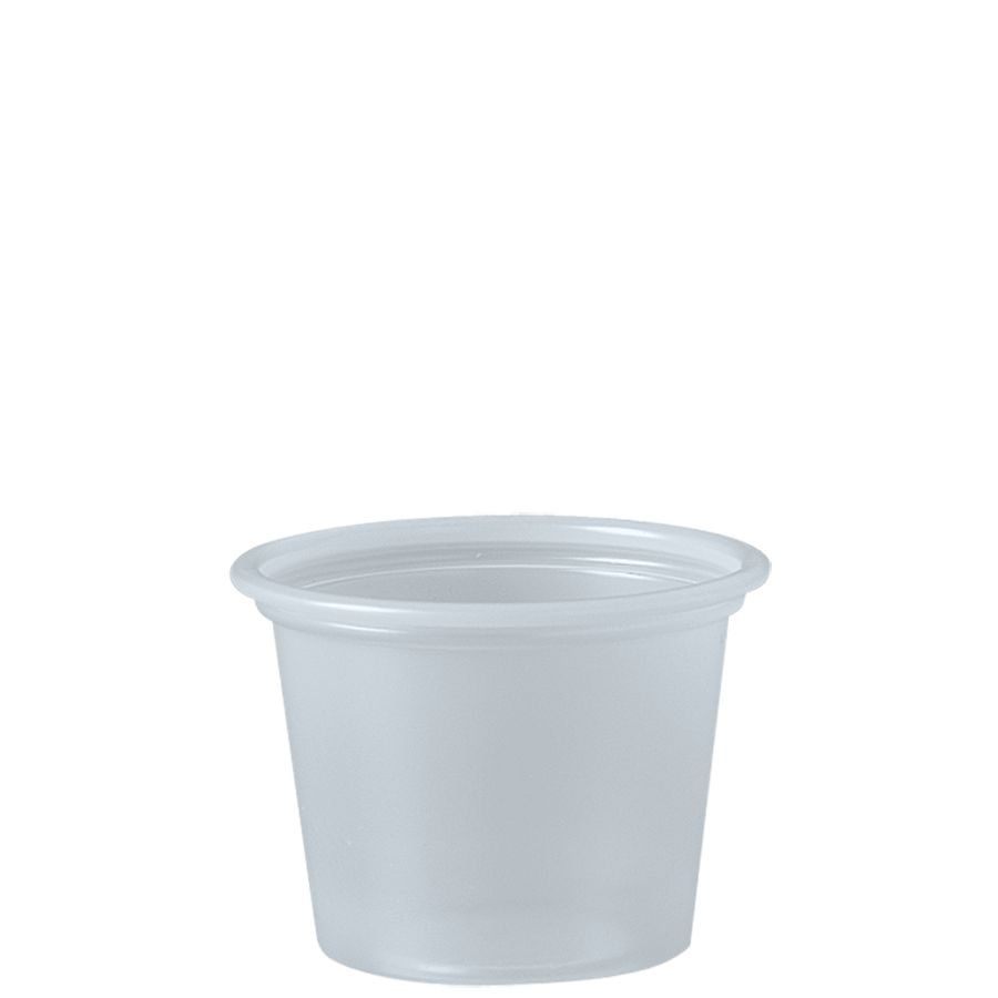 1 oz souffle cup for samples, sauces, and deli condiments