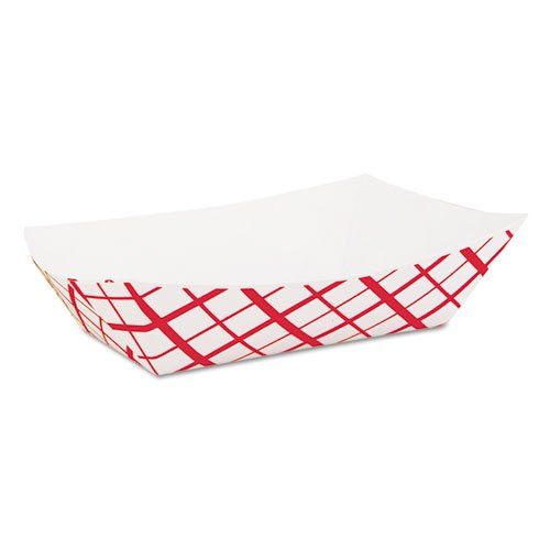 2 lb paper food tray for sandwiches, burgers, and takeout