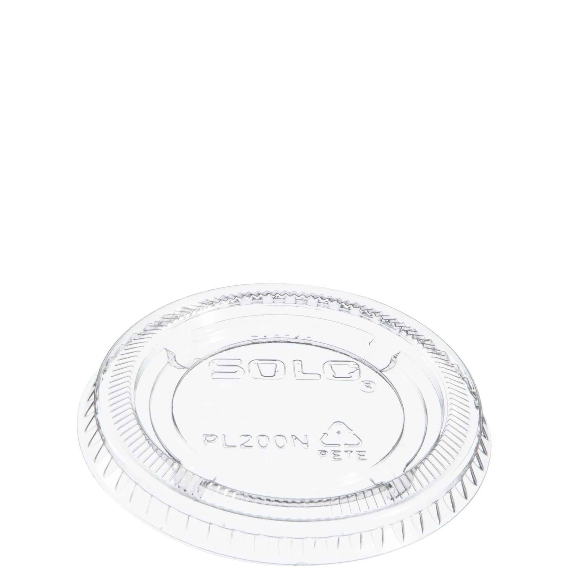 clear 2 oz souffle lid for sauces, dips, and deli sides