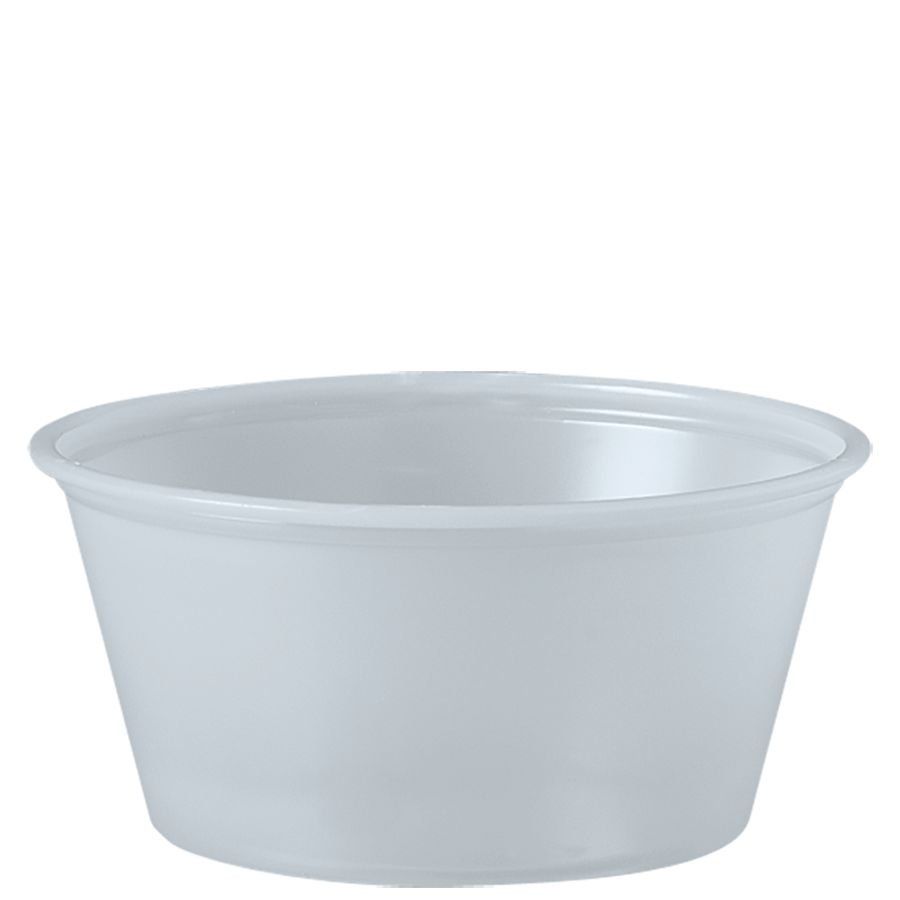 3.25 oz souffle cup for sauces, condiments, and catering sides